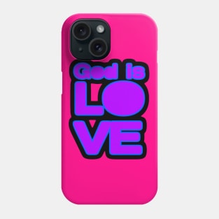 God is Love Purple Phone Case