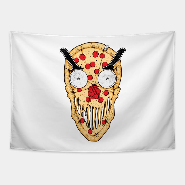 Pizskull Tapestry by quilimo