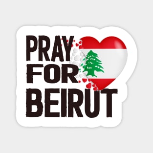 Pray for Beirut lebanon Magnet