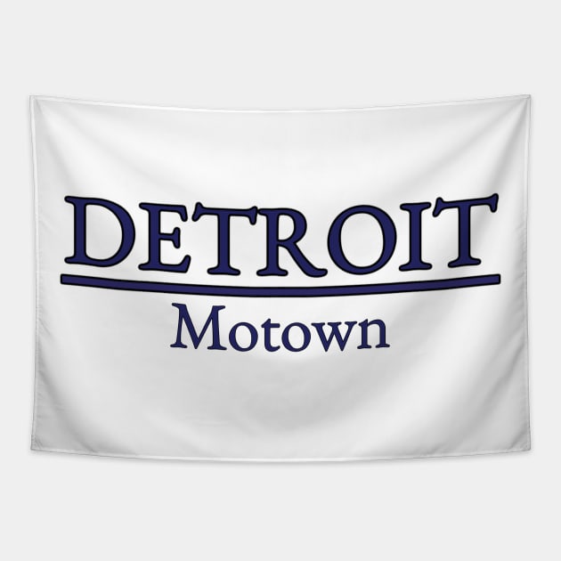 Detroit - Motown - Michigan Tapestry by Reiz Clothing