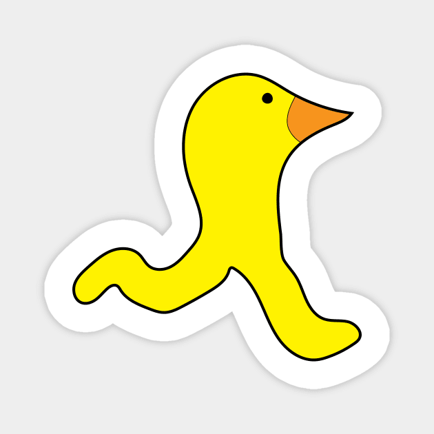 Running duckling Magnet by SkelBunny