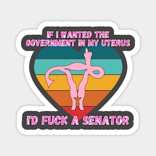 If I Wanted The Government In My Uterus Shirt Magnet