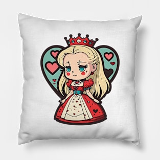 cute alice in wonderland the queen of hearts 1 Pillow