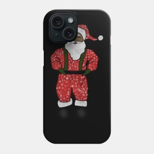 Black Santa Claus Funny Afro American Christmas Phone Case