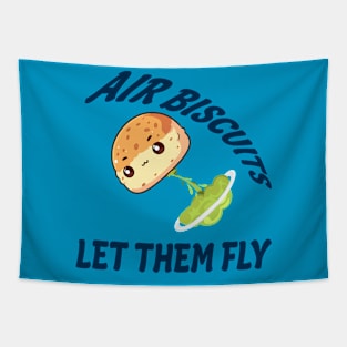 Air Biscuits Let Them Fly - Funny Fart Design Tapestry