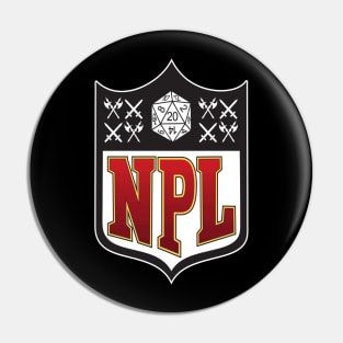 Nerd Poker League Pin