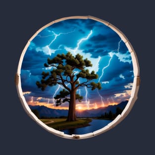 A Tree and Lightning Strikes T-Shirt