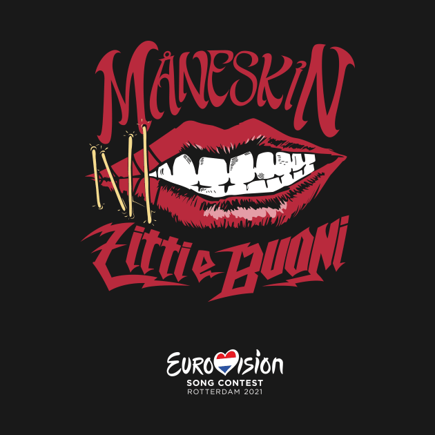 Måneskin Zitti e Buoni Logo by GraphicGibbon
