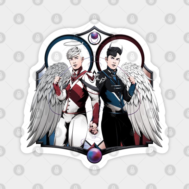 Holy and Fallen Magnet by redappletees