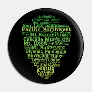 Pacific Northwest Word List Cloud Pin