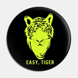 Easy Tiger Tiger's Face Graphic Pin