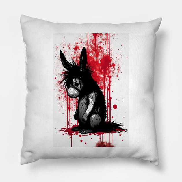 Emo Eeyore Pillow by TortillaChief