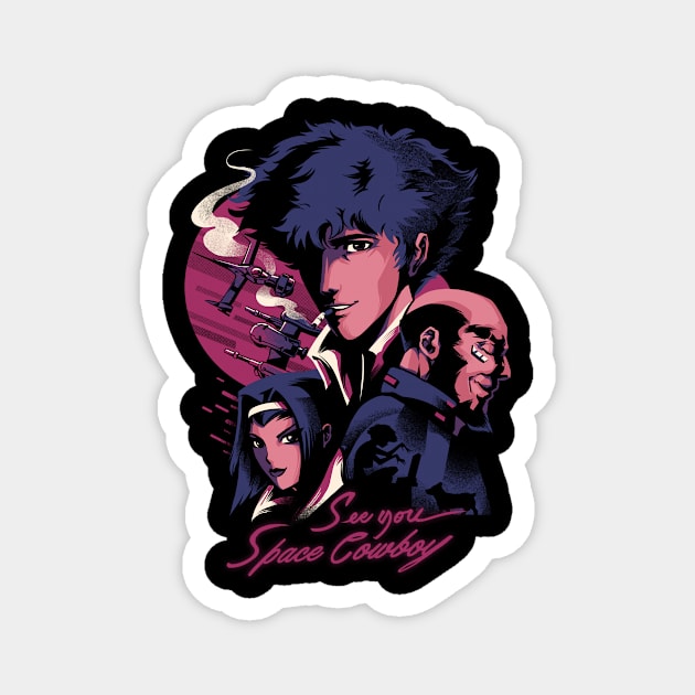 Space Cowboys Magnet by Ilustrata