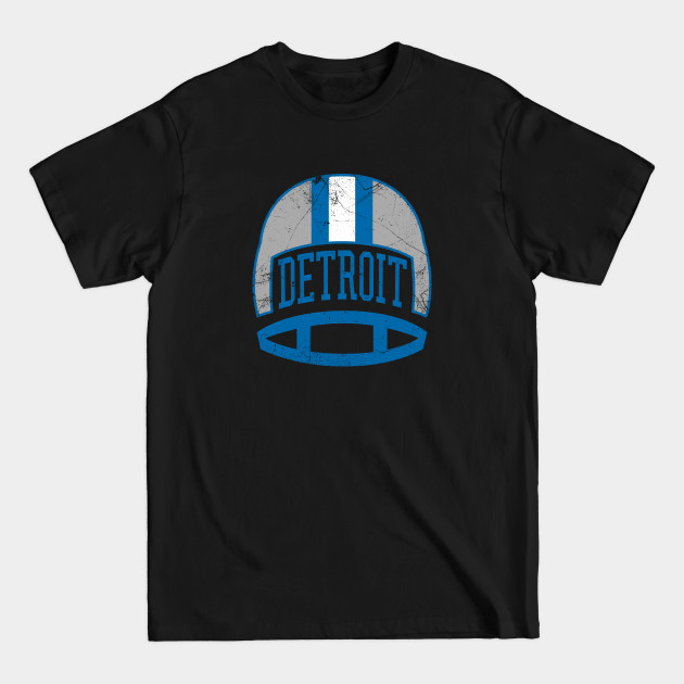 Discover Detroit Retro Helmet - White - Lions - T-Shirt