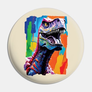 Painting Portrait Of A Tyrannosaurus Rex | T-Rex Pin