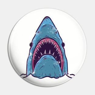 Shark head Design T-shirt STICKERS CASES MUGS WALL ART NOTEBOOKS PILLOWS TOTES TAPESTRIES PINS MAGNETS MASKS Pin