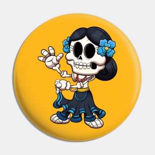 Dancing Mexican Skeleton Pin