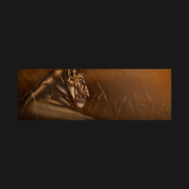 Lion - Digital Painting by randymir