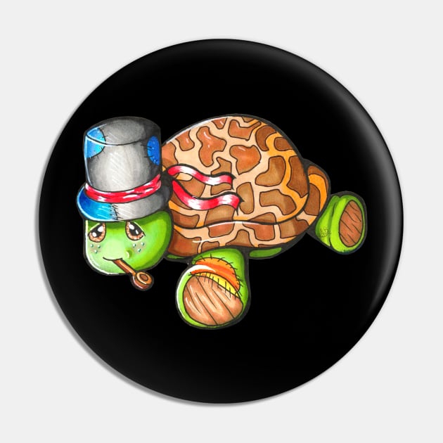 Flying High As A Tortoise (BLKB) Pin by MB's Workshop