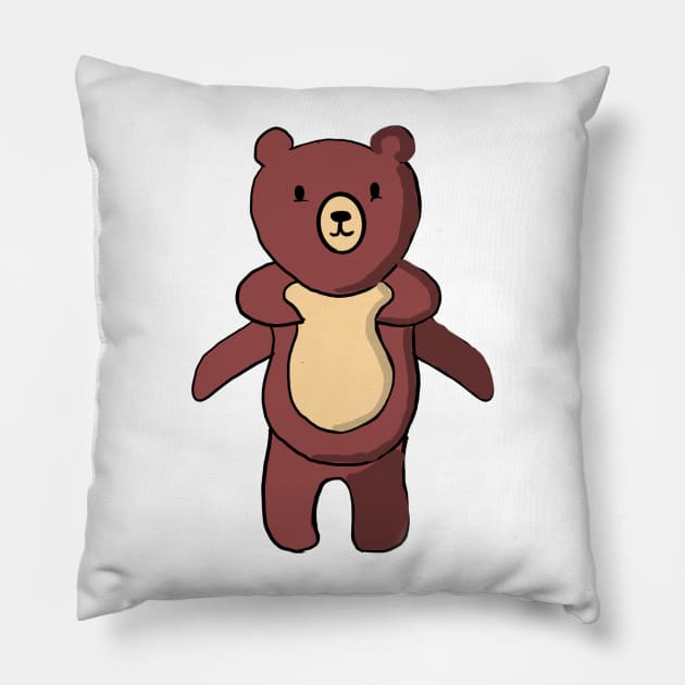 Cute Bear Pillow by Joker & Angel