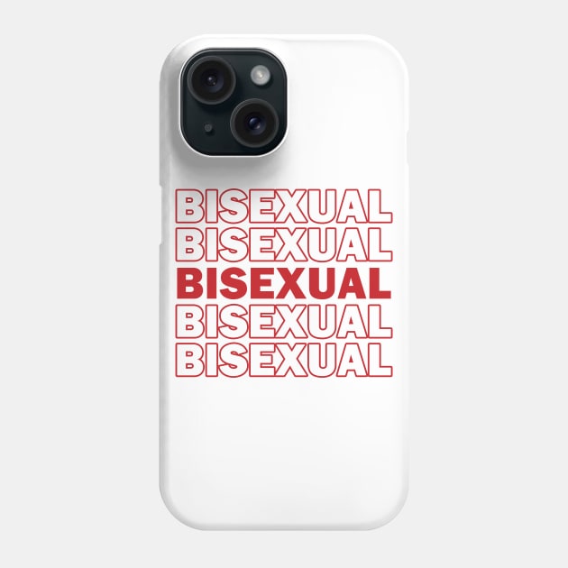Bisexual Thank You Bag Design Phone Case by brendalee
