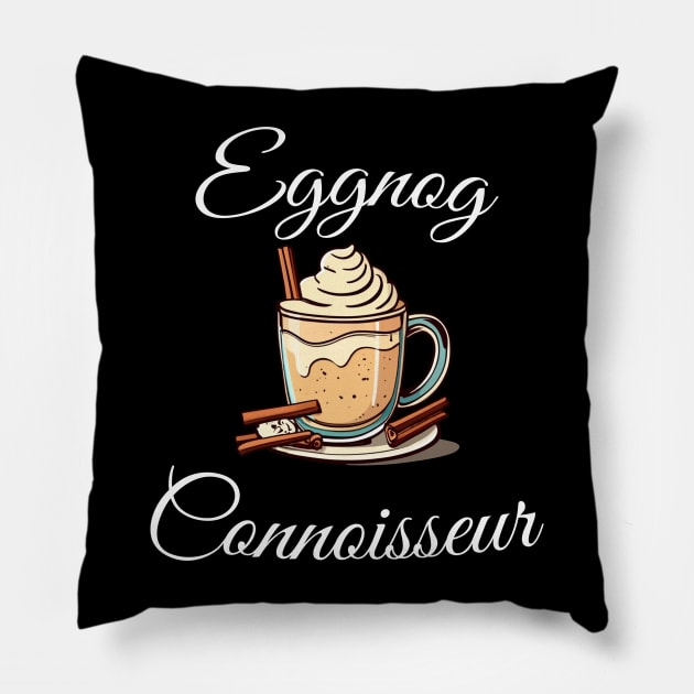 Eggnog Connoisseur Pillow by ThesePrints