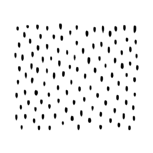 Black dots pattern by dariko art