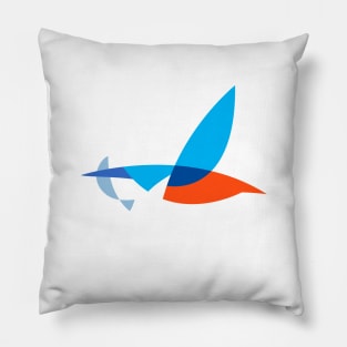 Kingfisher on blue Pillow