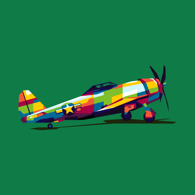 P-47 Thunderbolt by wpaprint