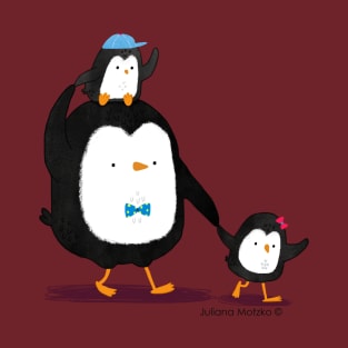 Dad Penguin and his kids T-Shirt