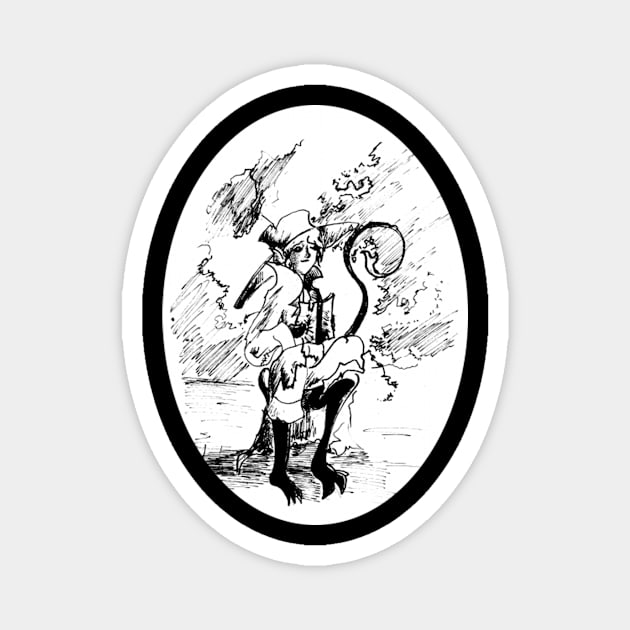 Young Wilbur Whateley - Lovecraftian inspired art and designs Magnet by STearleArt