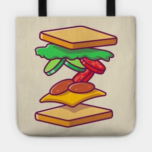 Flying Sandwich Ingredient Tote