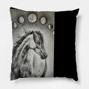 Moon horse Pillow