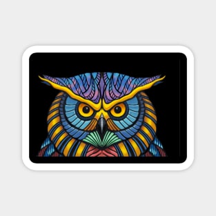 Owl Warrior Magnet