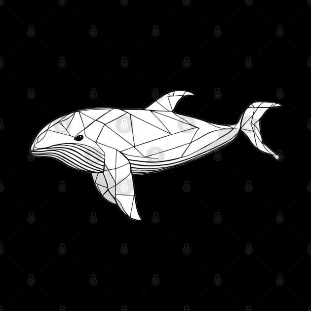 Geometric Whale by The Tee Bizarre