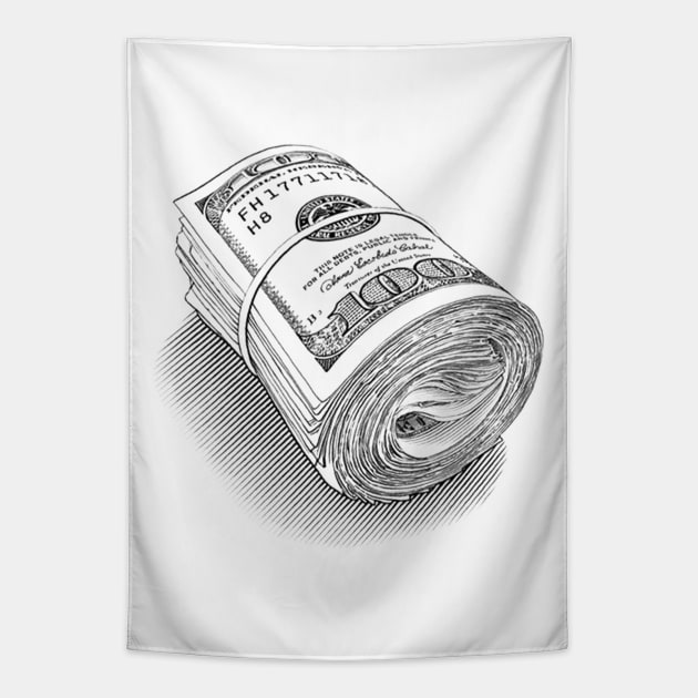 Free Money, Grab 'Em Tapestry by Utamanya