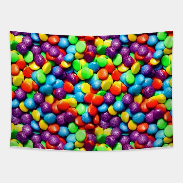 Colorful Sweet Candy Pattern Tapestry by Patternz