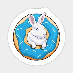 Rabbit with Donut Magnet