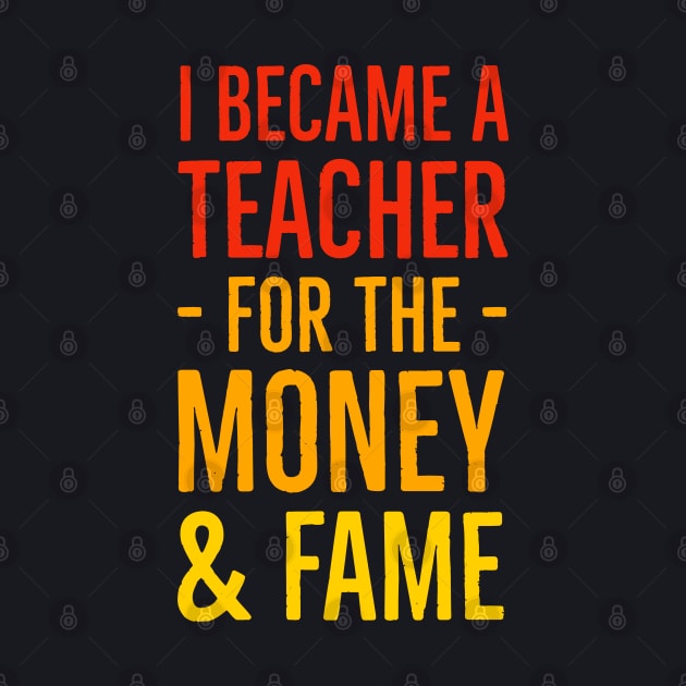 I Became A Teacher For The Money And Fame by Suzhi Q