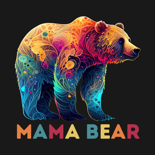 Mama Bear Abstract Design by Teewyld