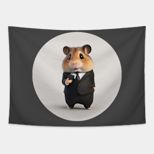 Hamster as a businessman (no text) Tapestry