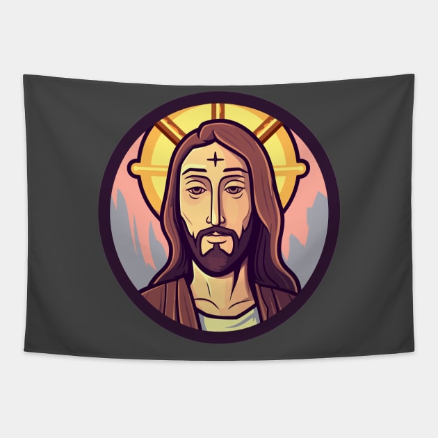 Funny Christian gift - Jesus Christ Tapestry by DesginsDone
