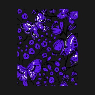 Butterfly purple pattern 12 T-Shirt