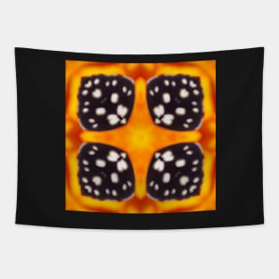 Orange and Black Monarch Butterfly Pattern 9 Tapestry