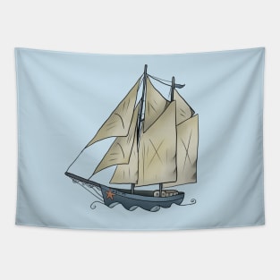 Segelschiff Tapestry