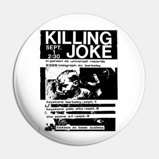 Killing Joke Industrial Flyer Pin