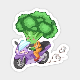 Broccoli motobike Magnet