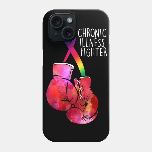 Chronic Illness Fighter (black backing) Phone Case by spooniespecies