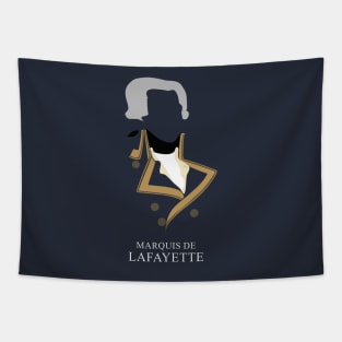 Marquis de Lafayette - Minimalist Portrait Tapestry