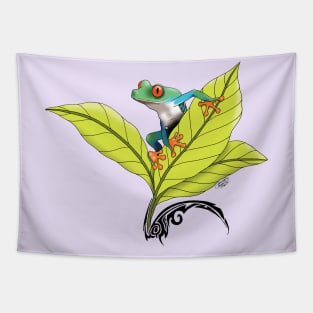 Red Eyed Tree Frog Tapestry